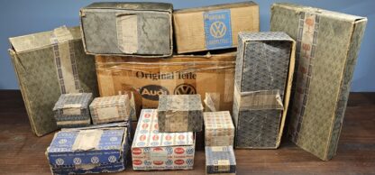 Set of empty VW boxes