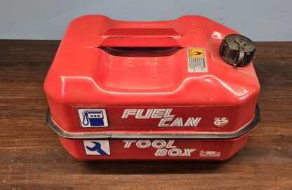 Fuel can with tool box