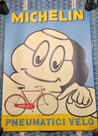 NOS old Michelin lithographic advertising poster