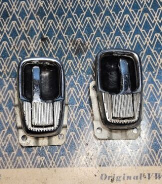 Chrome door handle scutcheon with trim plate 211837019